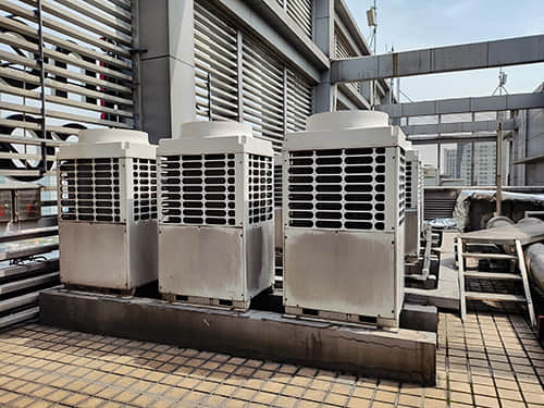 屋頂空調(diào)機(jī)組震動(dòng)噪聲大，不切管道不抬設(shè)備方案這樣做！